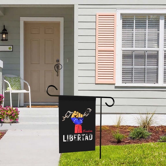 Libertad Letter Yard Flag Garden Decoration, Colorful Printed Banner, Versatile Indoor Outdoor Yard Sign Decor, 11.8"x17.7"