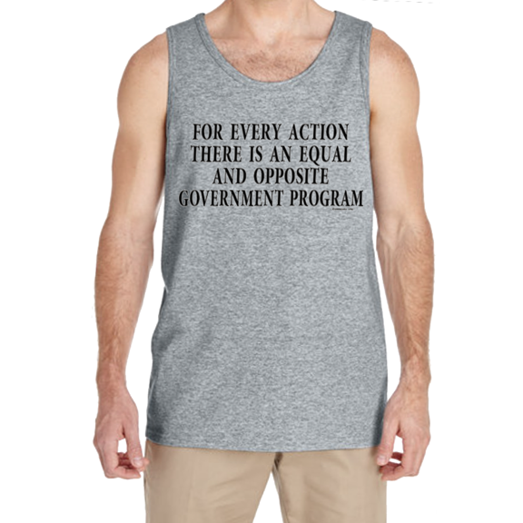 Libertarian Anti Governemtn Big Gov Funny Sayings Mens Tank Tops Graphic Tees Sleeveless Shirts Men
