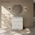 thumbnail image 1 of Liberte 30" Freestanding Bathroom Vanity in White Oak with Sink Top, 1 of 10