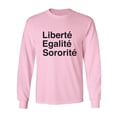 thumbnail image 1 of Liberte Egalite Sororite Adult Long Sleeve T-shirt, 1 of 2