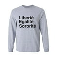 thumbnail image 1 of Liberte Egalite Sororite Adult Long Sleeve T-shirt, 1 of 2
