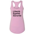 thumbnail image 1 of Liberte Egalite Sororite Racerback Tank, 1 of 3