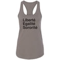 thumbnail image 1 of Liberte Egalite Sororite Racerback Tank, 1 of 2