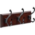 thumbnail image 1 of Liberty 165543 10" 3 Scroll Hook Coat/Hat Rail Cocoa & Soft Iron Finish, 1 of 1