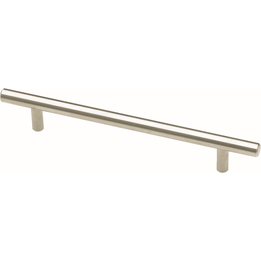 Brushed Steel Modern Cabinet Bar Pull with Mounting Hardware