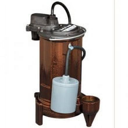 Liberty 293, Effluent Pump w/ Wide-Angle Piggyback Float Switch .75 HP, 115v,1 Phase, Automatic, 10 Ft. Cord, 1-1/2 Inch Discharge