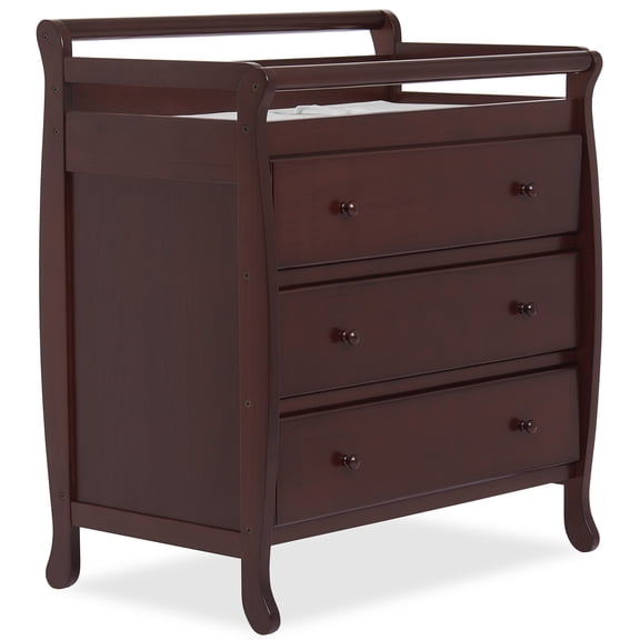 Liberty 3-Drawer Changing Table with Pad, Espresso