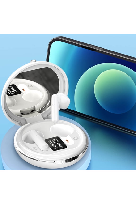 Liberty 4 Pro by Ruroz, Noise Cancelling Wireless Earbuds, 7-Sensor and Real-Time Adaptive Noise Cancelling, 2鑴?Faster Charging, Studio-Level Hi-Fi Music, Clear Calls with 6 Mics and AI - White