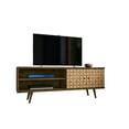 thumbnail image 1 of Liberty 62.99" Mid Century - Modern TV Stand with 3 Shelves and 2 Doors, Rustic Brown, 1 of 9