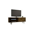 thumbnail image 1 of Liberty 62.99" Mid-Century Modern TV Stand with 3 Shelves and 2 Doors  with Solid Wood Legs, 1 of 3