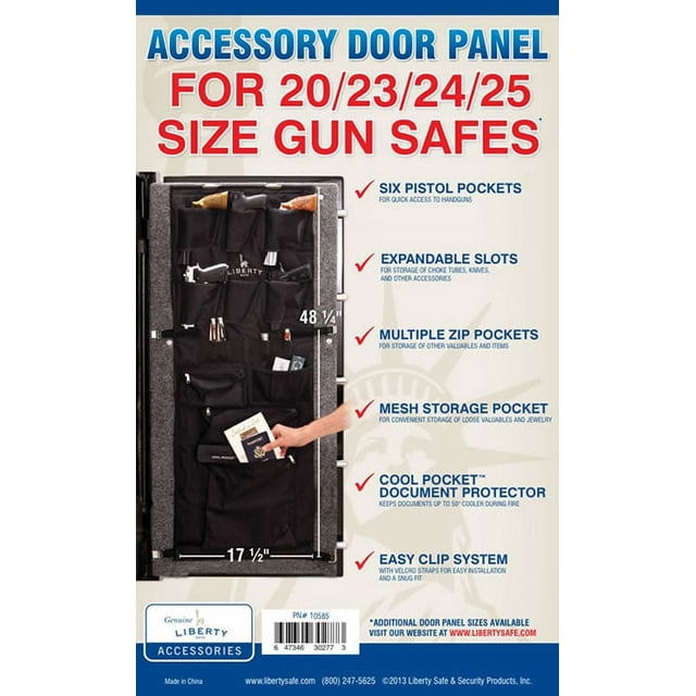 Liberty Accessory Door Panel For 20 23 24 and 25 Cubic Foot Gun Safes
