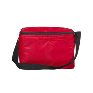 Liberty Bags 1691 Soft Sided Cooler Value 6-Pack, Red