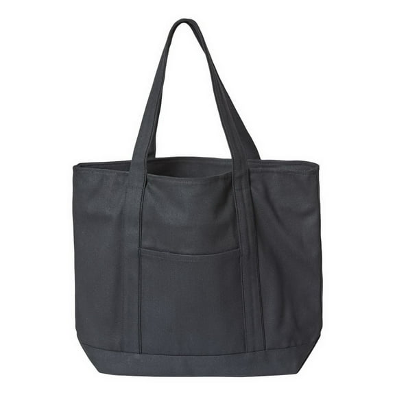Zippered XL Cotton Canvas Resort Tote