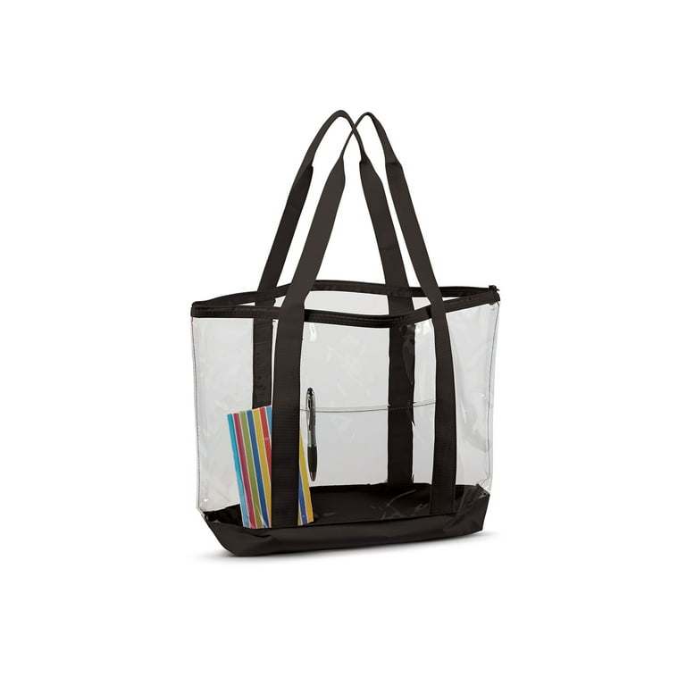 Clear Zipper Tote Bag