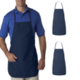 thumbnail image 1 of Liberty Bags Cooking Apron with Two Pockets Solid Design Adjustable 2 Pack, Navy, One Size, 1 of 5
