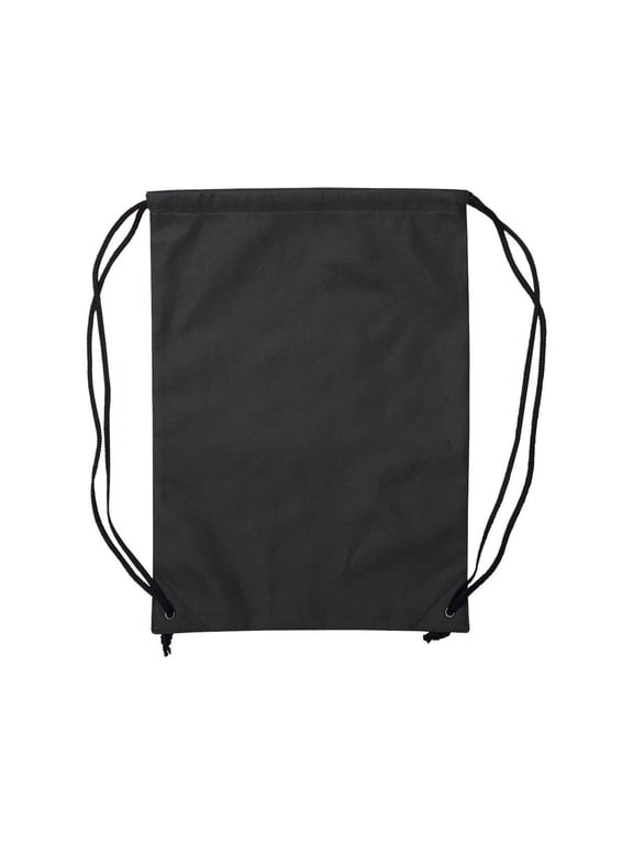 - Non-Woven Drawstring Backpack - A136 - Black - Size: One Size