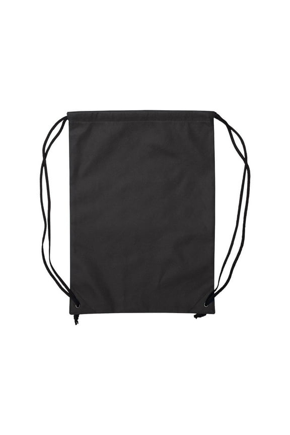 - Non-Woven Drawstring Backpack - A136 - Black - Size: One Size