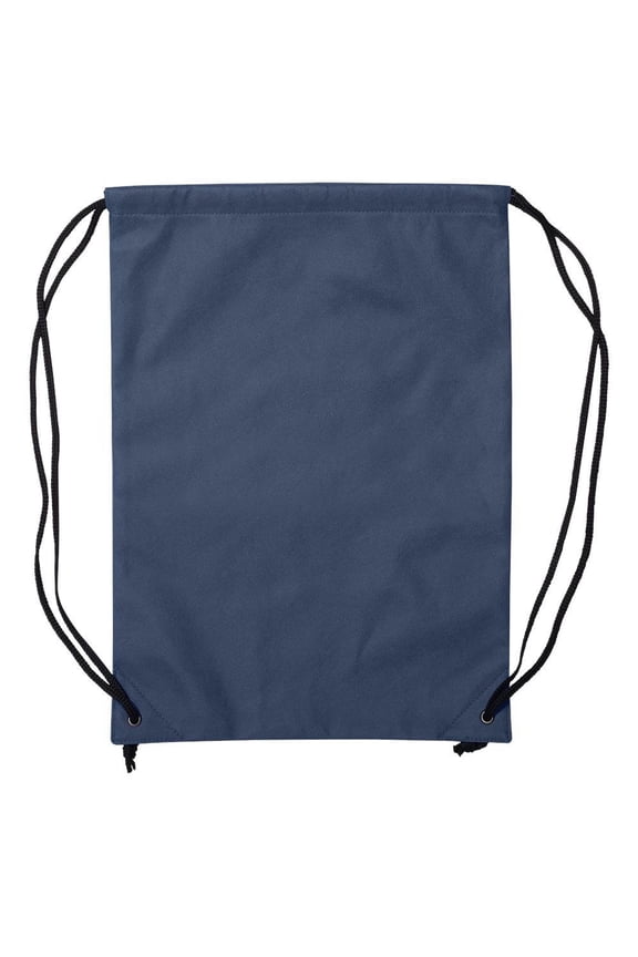 - Non-Woven Drawstring Backpack - A136 - Navy - Size: One Size