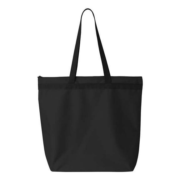 Liberty Bags - Recycled Zipper Tote - 8802 - Black - Size: One Size