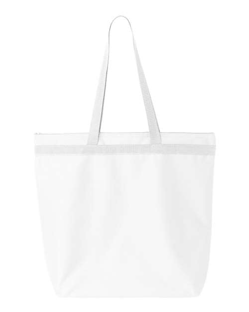 Liberty Bags - Recycled Zipper Tote - 8802 - White - Size