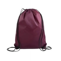 Liberty Bags Unisex Machine Washable Value Drawstring Backpack, Maroon