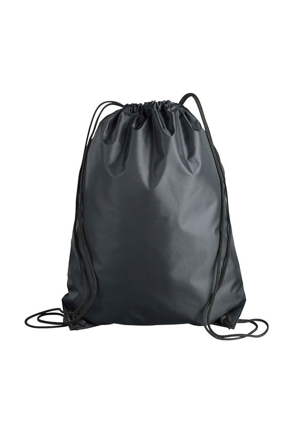 Value Black Cord Drawstring Backpack, Style 8886