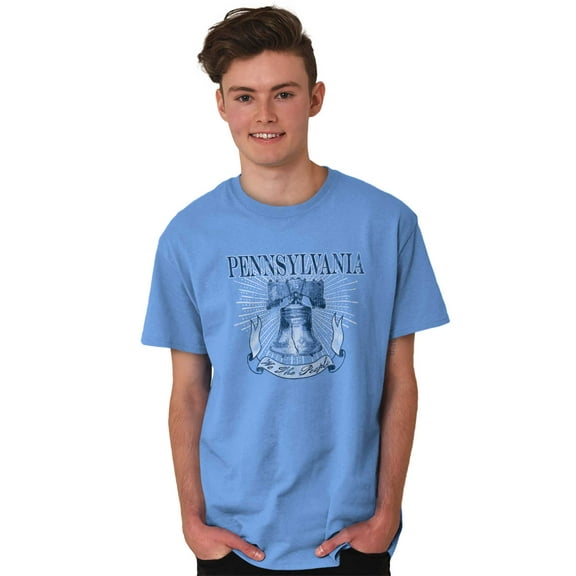 Liberty Bell Patriotic Philadelphia Men's Graphic T Shirt Tees Brisco Brands S