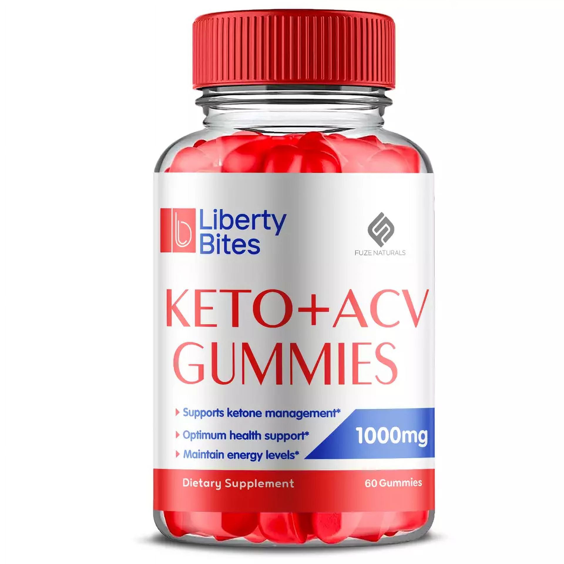 Liberty Bites Keto + ACV Extreme Gummies For Weight Loss Formula (60