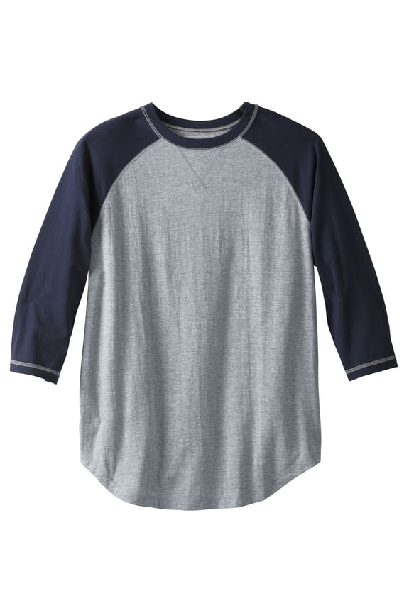Men's Big & Tall Crewneck Raglan Tee