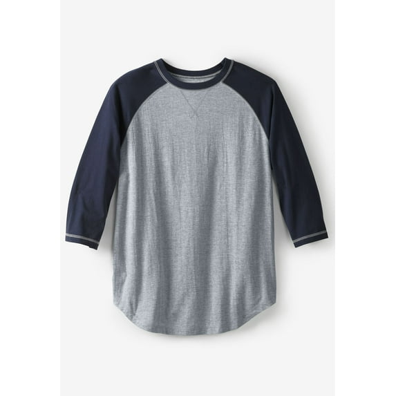 Liberty Blues Men's Big & Tall Crewneck Raglan Tee