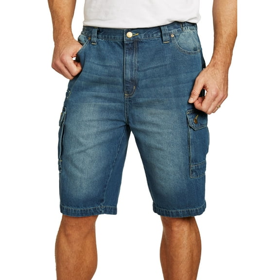 Liberty Blues Men's Big & Tall  Denim Cargo Shorts