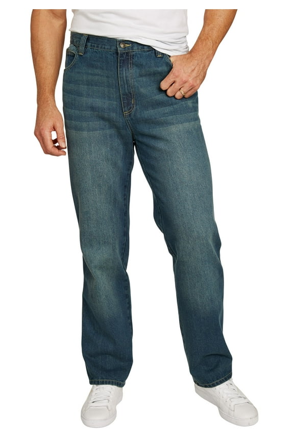 Men's Big & Tall  Loose-Fit Side Elastic 5-Pocket Jeans