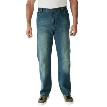 Liberty Blues Men's Big & Tall ™ Relaxed-Fit Side Elastic 5-Pocket Jeans