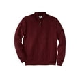 thumbnail image 1 of Liberty Blues Men's Big & Tall  Shoreman's Quarter Zip Cable Knit Sweater, 1 of 2
