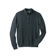 thumbnail image 1 of Liberty Blues Men's Big & Tall  Shoreman's Quarter Zip Cable Knit Sweater, 1 of 2