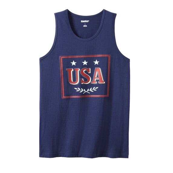 Liberty Blues by KingSize Men's Big & Tall Americana Tank
