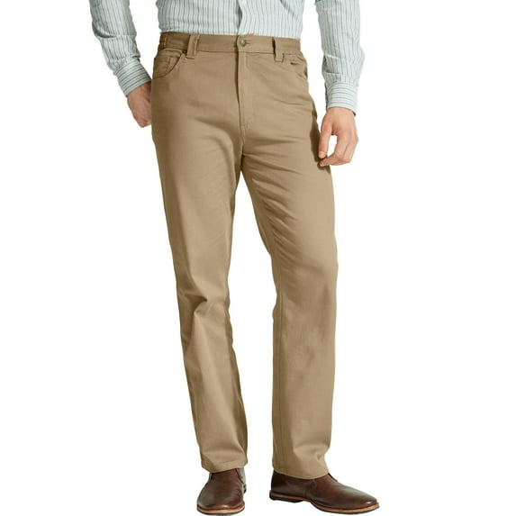 Liberty Blues by KingSize Men's Big & Tall Flex Denim Jeans - 44 40, Khaki