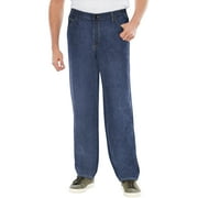 LIBERTY BLUES by KingSize Men's Big & Tall Lightweight Comfort Side-Elastic 5-Pocket Jeans