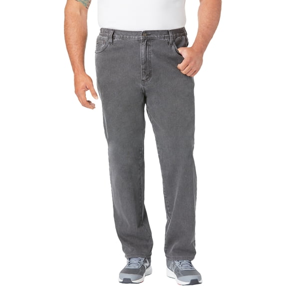 Liberty Blues by KingSize Men's Big & Tall Straight-Fit Stretch 5-Pocket Jeans