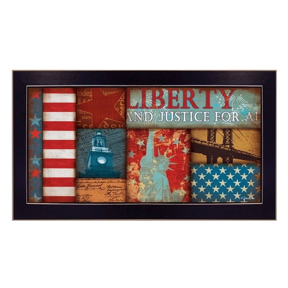 Liberty By Dee Dee Framed Printed Wall Art Wood Multi-Color - Ready to Hang