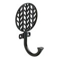 thumbnail image 1 of Liberty CHEVHK-FB Flat Black Chevron Single Prong Coat & Hat Hook 5 Pack, 1 of 1