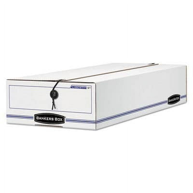 Liberty White and Blue Medium-Duty Check Storage Box