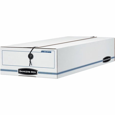Bankers Box, FEL00006, Liberty Check and Form Boxes, 12 / Carton, White,Blue