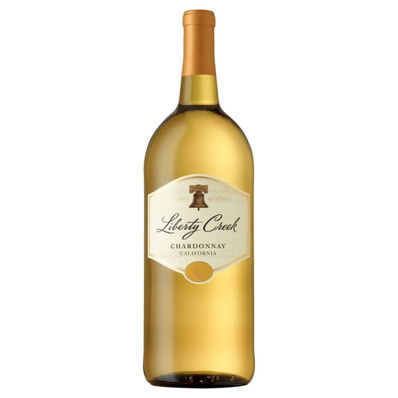Liberty Creek Chardonnay White Wine, 1.5L Glass Bottle, 12% ABV