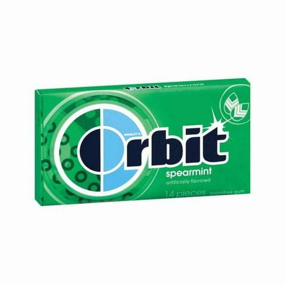 Liberty Distribution 21484 Spearmint Orbit Gum - pack of 12