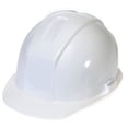 thumbnail image 1 of Liberty DuraShell HDPE Cap Style Hard Hat with 4 Point Ratchet Suspension, White, Sold by Each, 1 of 1