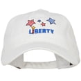 thumbnail image 1 of Liberty Embroidered Washed Cap - White OSFM, 1 of 5