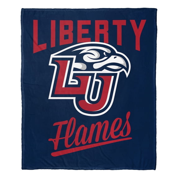 The Northwest 1COL-23600-0177-OOF 50 x 60 in. NCAA Liberty University Alumni Silk Touch Throw Blanket