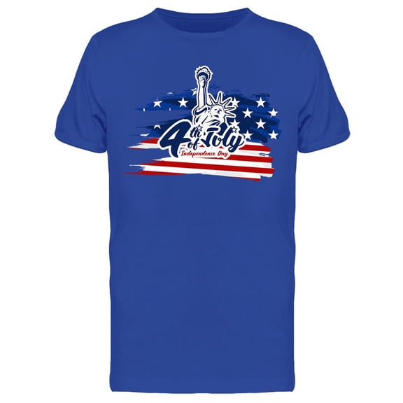 Liberty Fourth Of July Usa T-Shirt Men -Image by Shutterstock, Male XX-Large