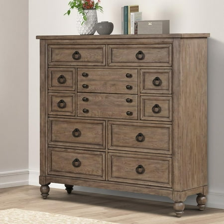 Liberty Furniture Industies, INC 12 Drawer Chesser Traditional Multi in Dusty Taupe